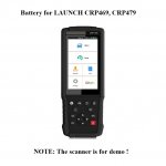 Battery Replacement for LAUNCH CRP469 CRP479 OBD2 Scanner